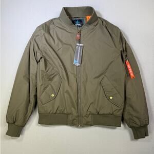 Spire By Galaxy Men's Flight Jacket olive gree, large $70
